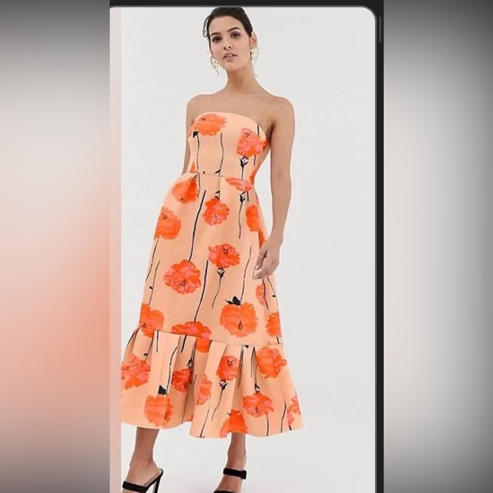 ASOS Design Poppy Midi Dress